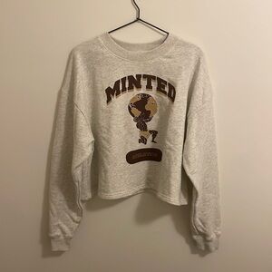 Minted cropped crewneck size XS